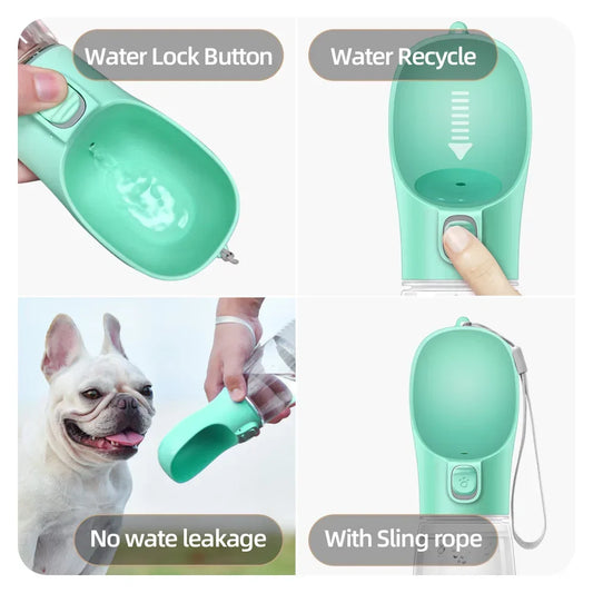 LumiSip Portable dog water bottle